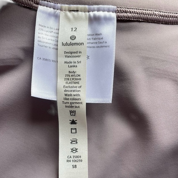 Lululemon Get in Line Super High-Rise Tight 28" Violet Verbena Size 12 NWOT - Picture 11 of 13